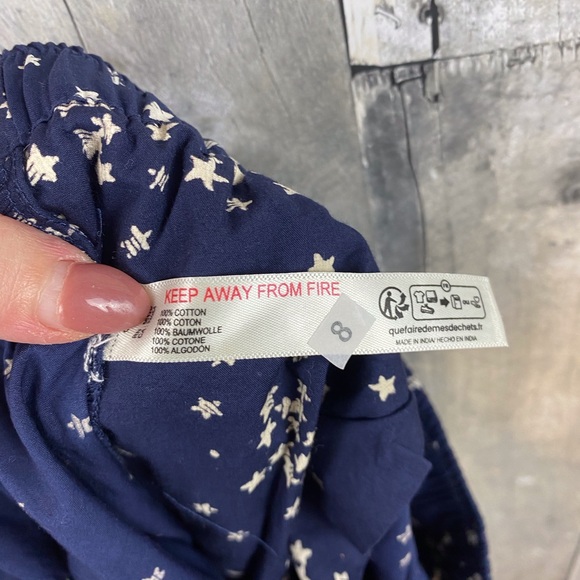 NWOT Anthropologie The Wern Boxer Pajama Pants in Navy Stars Size Large. - Picture 4 of 8